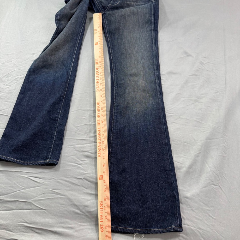 Paige Premium Denim Flare Jeans Hollywood Hills Women's 28 Y2K Embroidery - Picture 9 of 13